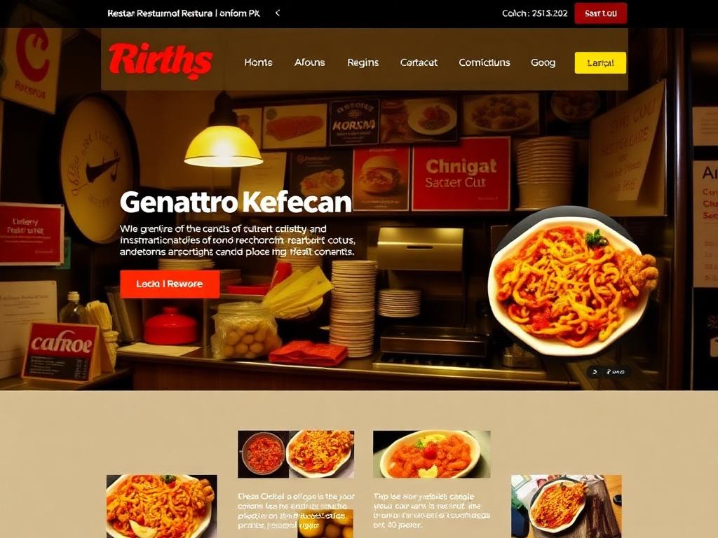 Outdated, generic website before redesign