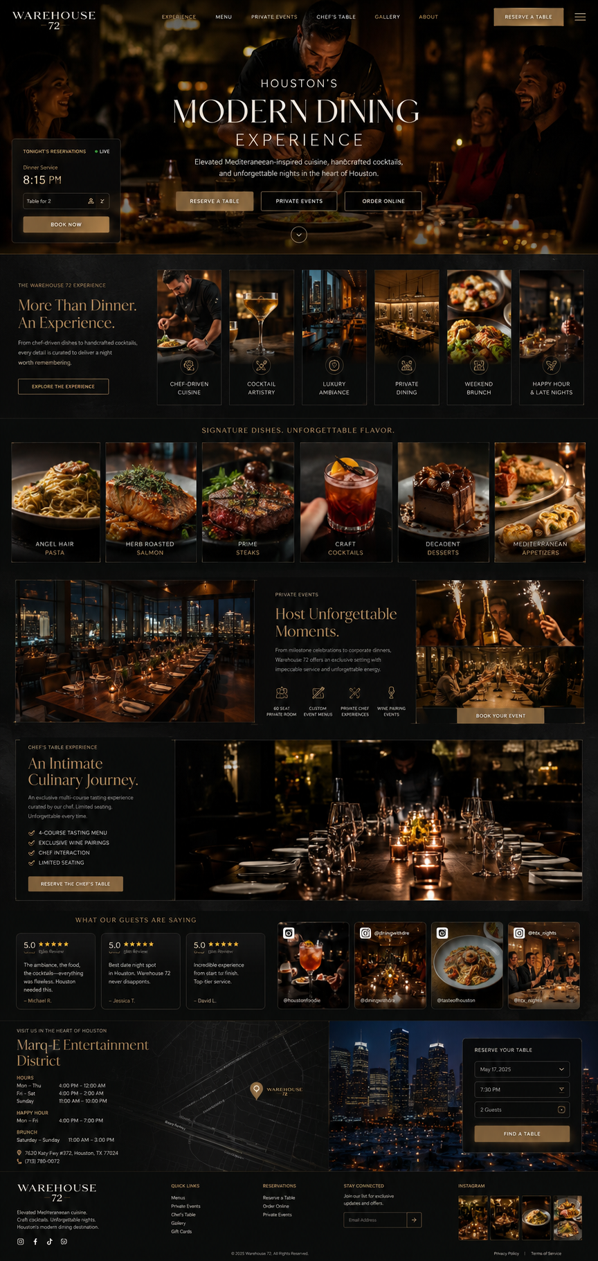Warehouse 72 — Restaurant & Hospitality